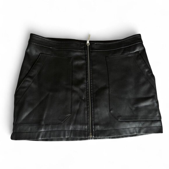 Free People Pleather Skirt (size 4) - Picture 1 of 3